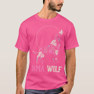 Camiseta Mama Wolf Lover Wildlife Animal Zookeeper Mães