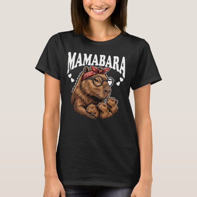 Camiseta Mamabara Mãe Capivara (Frente)