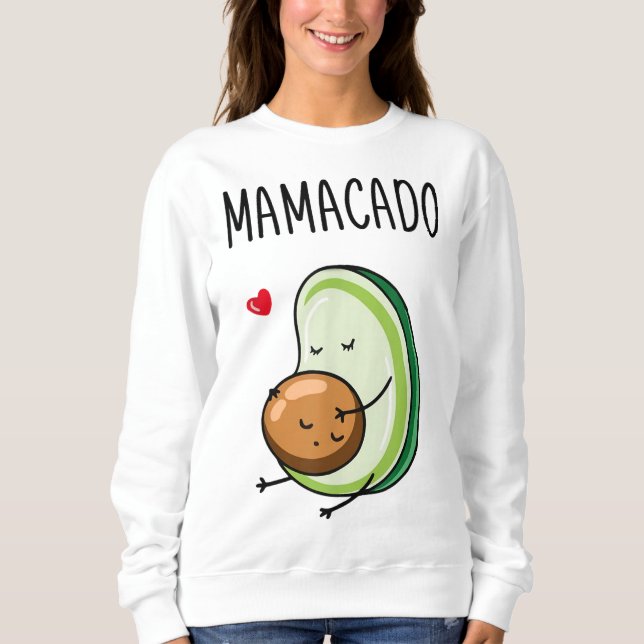 Camiseta Mamacado Avocado Gravidez Mamãe Gravidez (Frente)