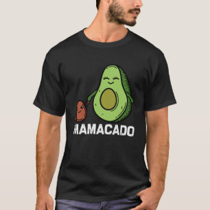Camiseta Mamacado Avocado Mãe Vida Gravidez Anúncio