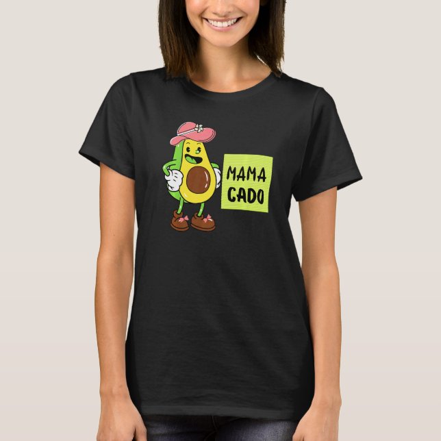 Camiseta Mamacado Avocado Pregnant Mom Pregnancy Avo   (Frente)
