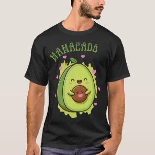 Camiseta Mamacado Cute Avocado Engraçado Mãe - Minha Mãe Fr