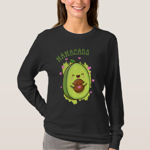 Camiseta Mamacado Cute Avocado Engraçado Mãe-Minha Mãe Frut