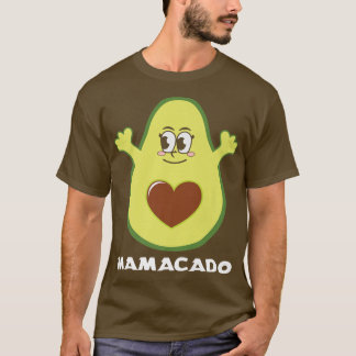 Camiseta Mamacado Engraçado Avocado Mamãe Mãe Mãe Fogo Matc