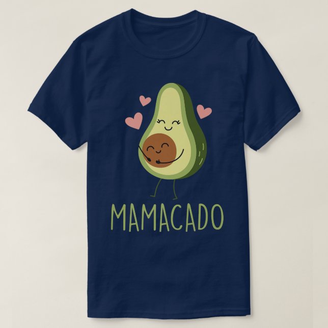 Camiseta Mamacado Engraçado Avocado Mamãe Presente para Gra (Frente do Design)