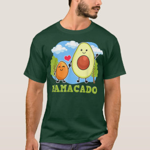 Camiseta Mamacado Mama Avocado Com Sementes Engraçado Vegan