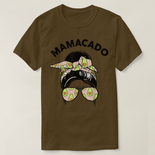 Camiseta MamacadoMulheres Mama Avocado Figurino Avocado (Frente do Design)