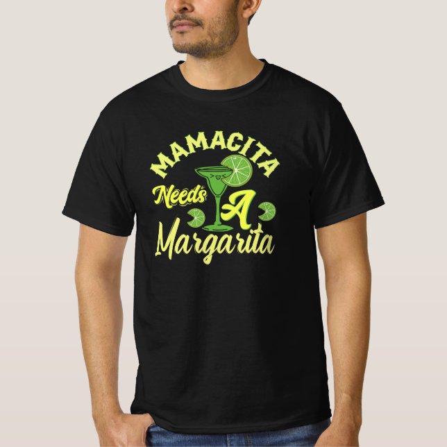 Camiseta Mamacia Precisa De Uma Margarita (Frente)