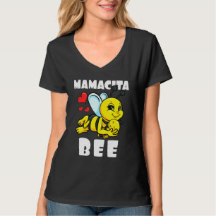 Camiseta Mamacita Bee Correspondendo À Família Bebê Announc