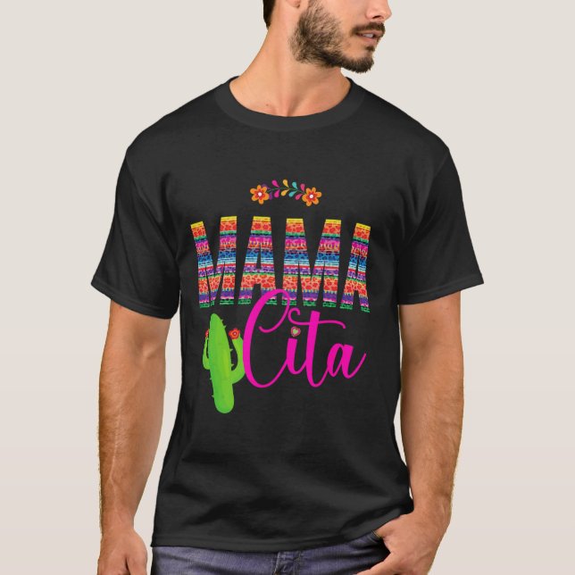 Camiseta Mamacita Cinco De Mayo 5 De Maio Cacto Festa Mulhe (Frente)