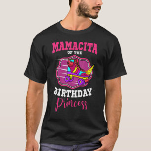Camiseta Mamacita Do Aniversário Princesa Roller Skates Sk
