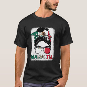 Camiseta Mamacita Mulher Dia Mãe Bandeira Mexicana Mãe Méxi