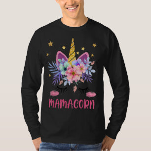 Camiseta Mamacorn Funny Unicorn Costume Mãe Dia de as mães