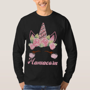 Camiseta Mamacorn Unicorn Mãe Dia de as mães Engraçado Para