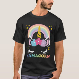 Camiseta Mamacorn Unicorn Mama Cute Unicorn Mãe Mamacorn Un