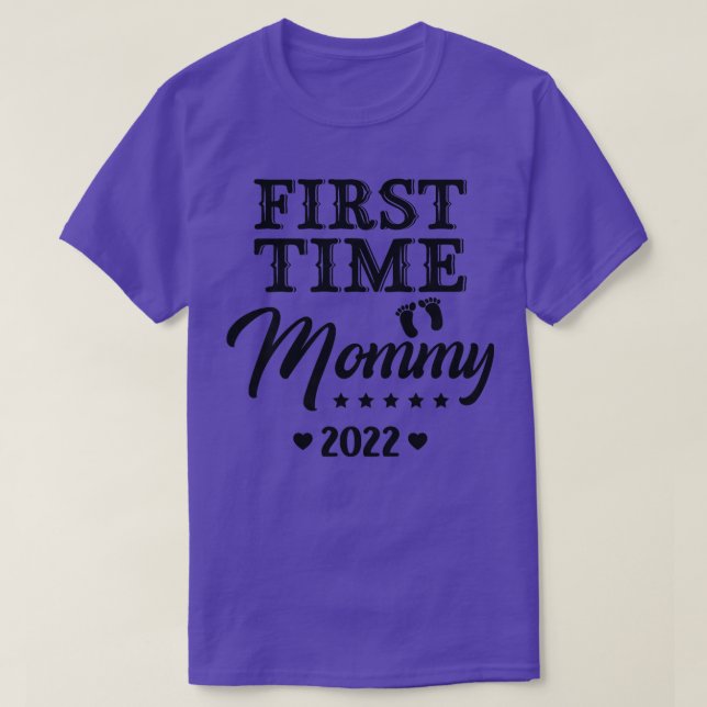 Camiseta Mamãe 2022 Nova Mãe Gravidez Ann (Frente do Design)