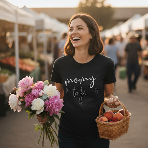 Camiseta mamãe a ser bebê no caminho
