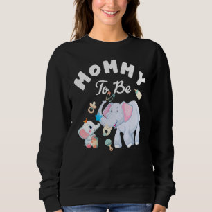 Camiseta Mamãe A Ser Chá de fraldas Elefante Dia de as mães
