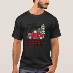 Camiseta Mamãe Abençoada A Família De Natal Luz Vermelha
