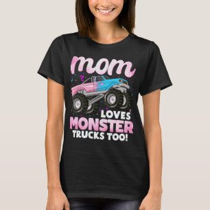Camiseta Mamãe Adora Caminhões Monstros Também