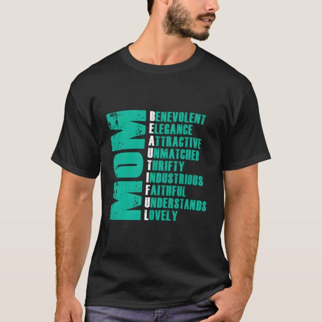 Camiseta Mamãe Adorando Forte E Gentil Mot Protetor (Frente)