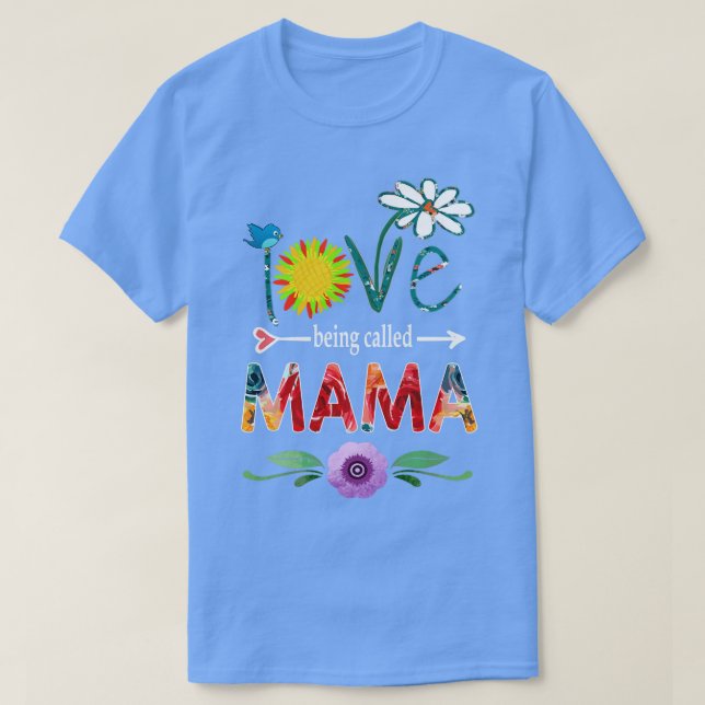 Camiseta mamãe, adoro ser chamada de mamãe (Frente do Design)