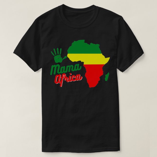 Camiseta Mamãe África 6 (Frente do Design)