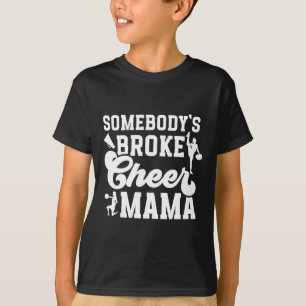 Camiseta Mamãe Alegria Quebrada Mamãe de uma líder Cheerlea
