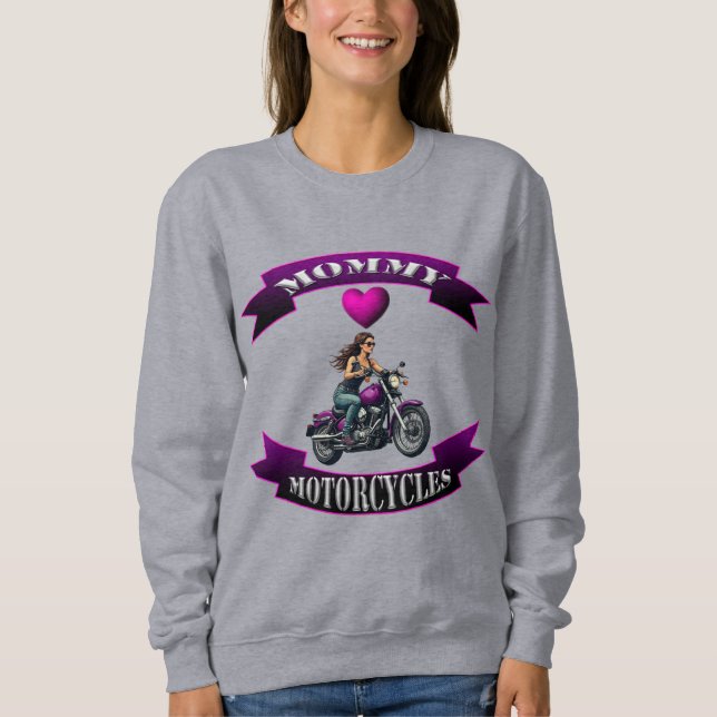 Camiseta Mamãe Ama Motocicletas (Frente)