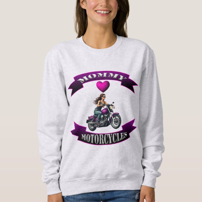 Camiseta Mamãe Ama Motocicletas (Frente)