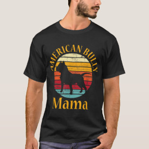 Camiseta Mamãe Americana Mamãe Bulldog Oferecida Bull Dog O