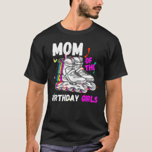 Camiseta Mamãe Aniversário Rolando Skate Festa da Família A