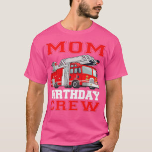 Camiseta Mamãe Aniversário Tripulantes Bombeiros Bombeiros