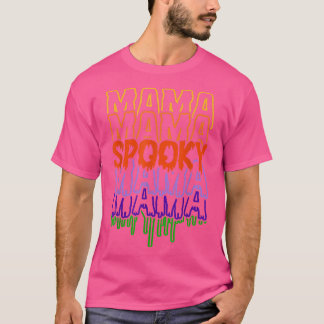 Camiseta Mamãe assustada mamãe feliz dia de bruxas assustad