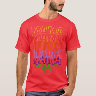 Camiseta Mamãe assustada mamãe feliz dia de bruxas assustad