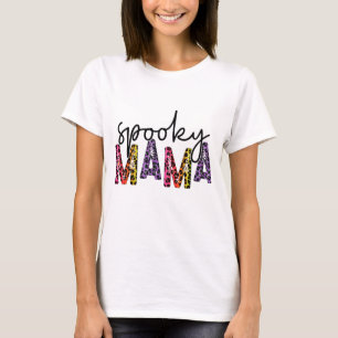 Camiseta Mamãe Assustadora - Dia das Bruxas