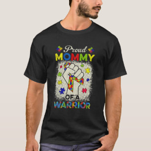 Camiseta Mamãe Autismo De Sensibilização Para O Guerreir