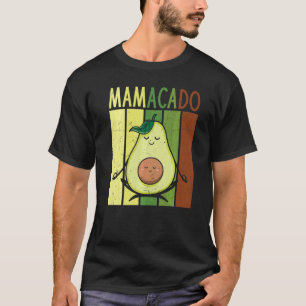 Camiseta Mamãe Avocado Mãe Engraçada Avocado Mamacado Yoga
