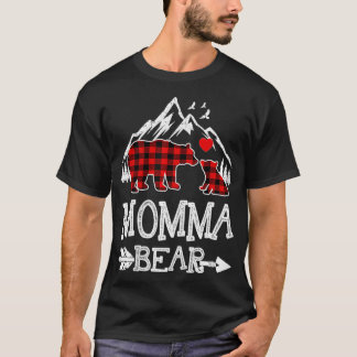 Camiseta Mamãe Bear, Red Buffalo Xadrez Vovó Bear Pajama