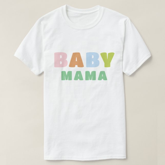Camiseta Mamãe Bebê Colorida e Divertida (Frente do Design)