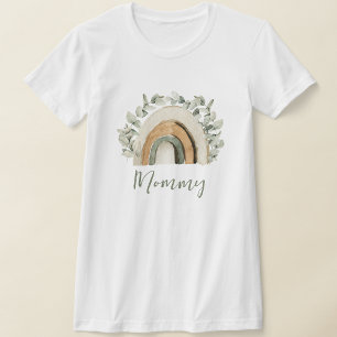 Camiseta Mamãe Boho Arco-íris