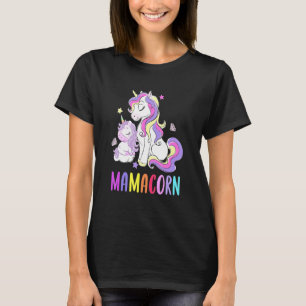 Camiseta Mamãe Bonita Mamãe Mamãe Unicórn Mamacorn para hom