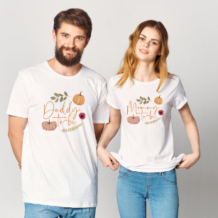 Camiseta Mamãe Botânica da Abóbora para ser Chá de fraldas