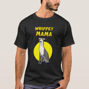 Camiseta Mamãe Branca Negra Branca Cachorro Negro Mãe