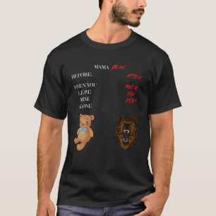 Camiseta Mamãe Brava Amando Mãe Antes De Proteger A Af
