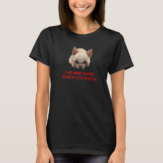 Camiseta Mamãe Brown & White Chihuahua Envolvida Em Dewcl