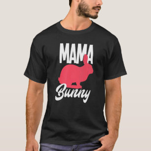 Camiseta Mamãe Bunny Mãe Bonita Mãe Coelhinha