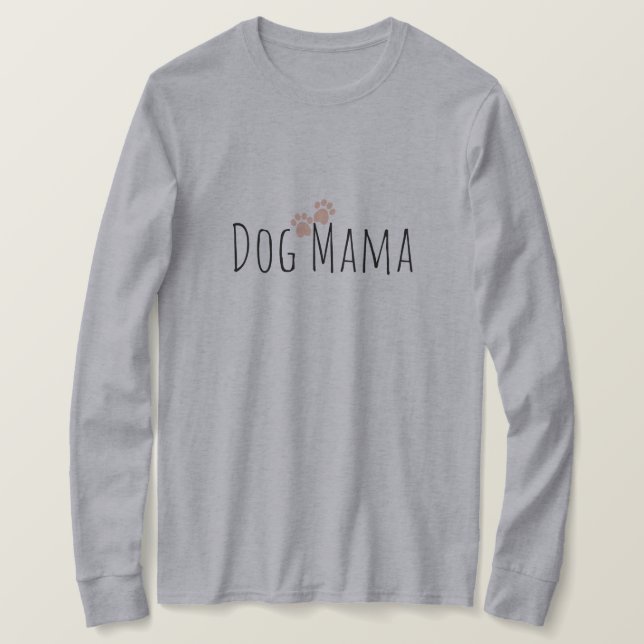 Camiseta Mamãe Cachorro com Docinho de Pata (Frente do Design)