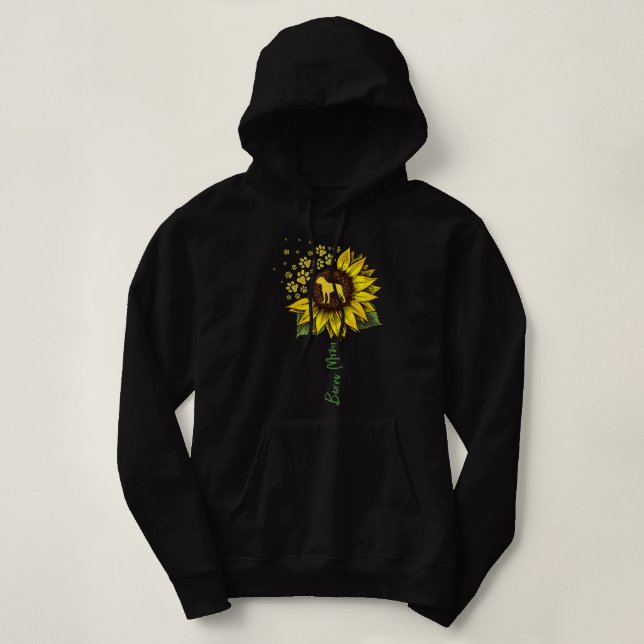 Camiseta Mamãe Cachorro Sunflower Dog Dogpresente Cachorro  (Frente do Design)