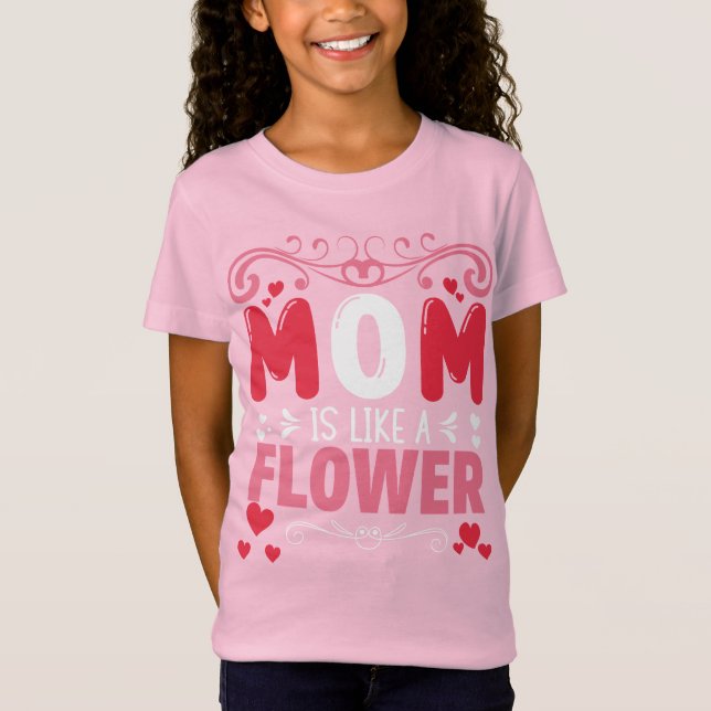 Camiseta Mamãe | Camiseta-Dia de as mães Moderna para Crian (Frente)